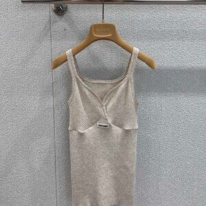 Brand New Miu Miu Classic Black Tank Top